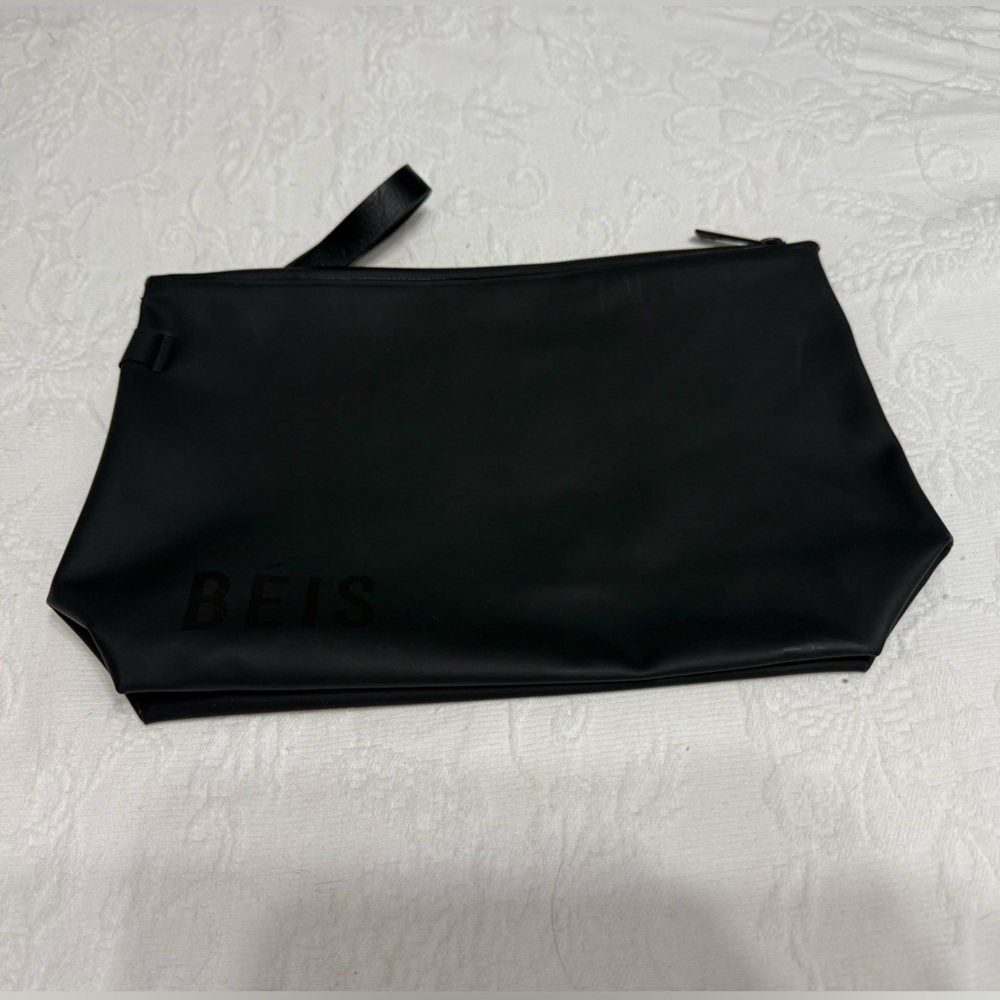 BEIS Wipeable Waterproof Black Pouch